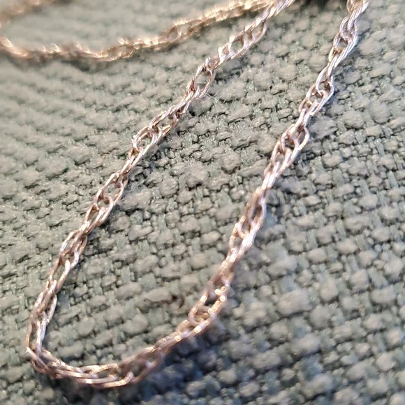 Vintage 925 Silver Necklace, Sweet SUPER Unique Chain, 24 inches - Picture 3 of 10